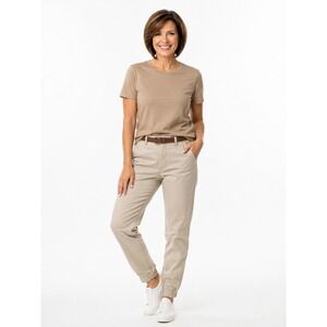 Caliville Tan Jogger Pants Size M NWT Casual Chic Neutral